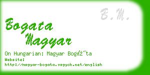bogata magyar business card